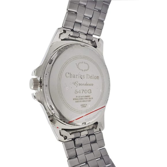 Charles Delon Casual Style Silver Watch - Picture 3 of 3